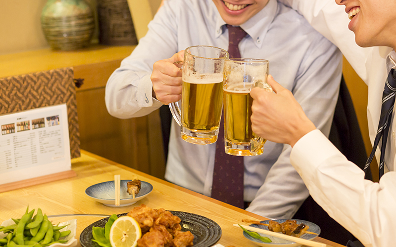 仕事帰りのリラックスタイムに